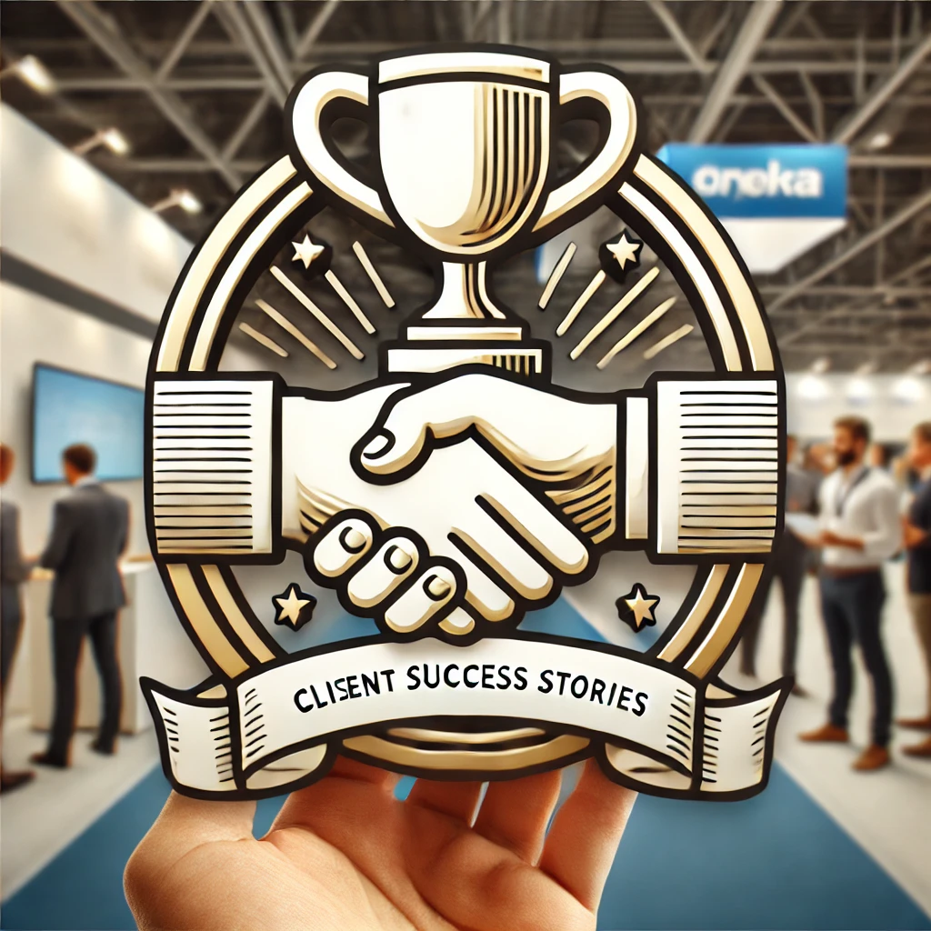 DALL·E 2024-09-12 09.53.17 - A brand new 500x500 icon for the 'Client Success Stories' blog category. The icon should feature a handshake or trophy symbolizing success, partnershi